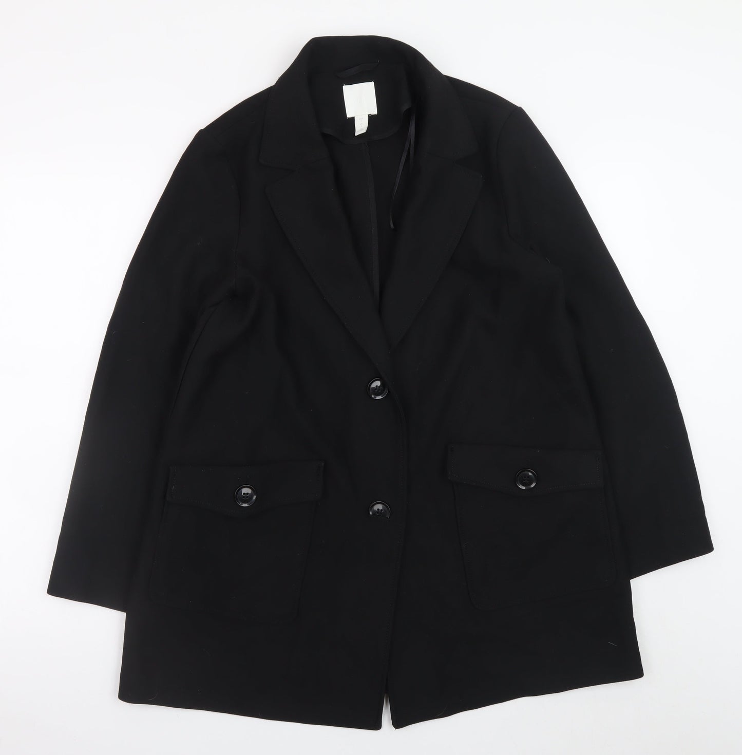 H&M Women’s Black Blazer Jacket Small Regular Fit Workwear
