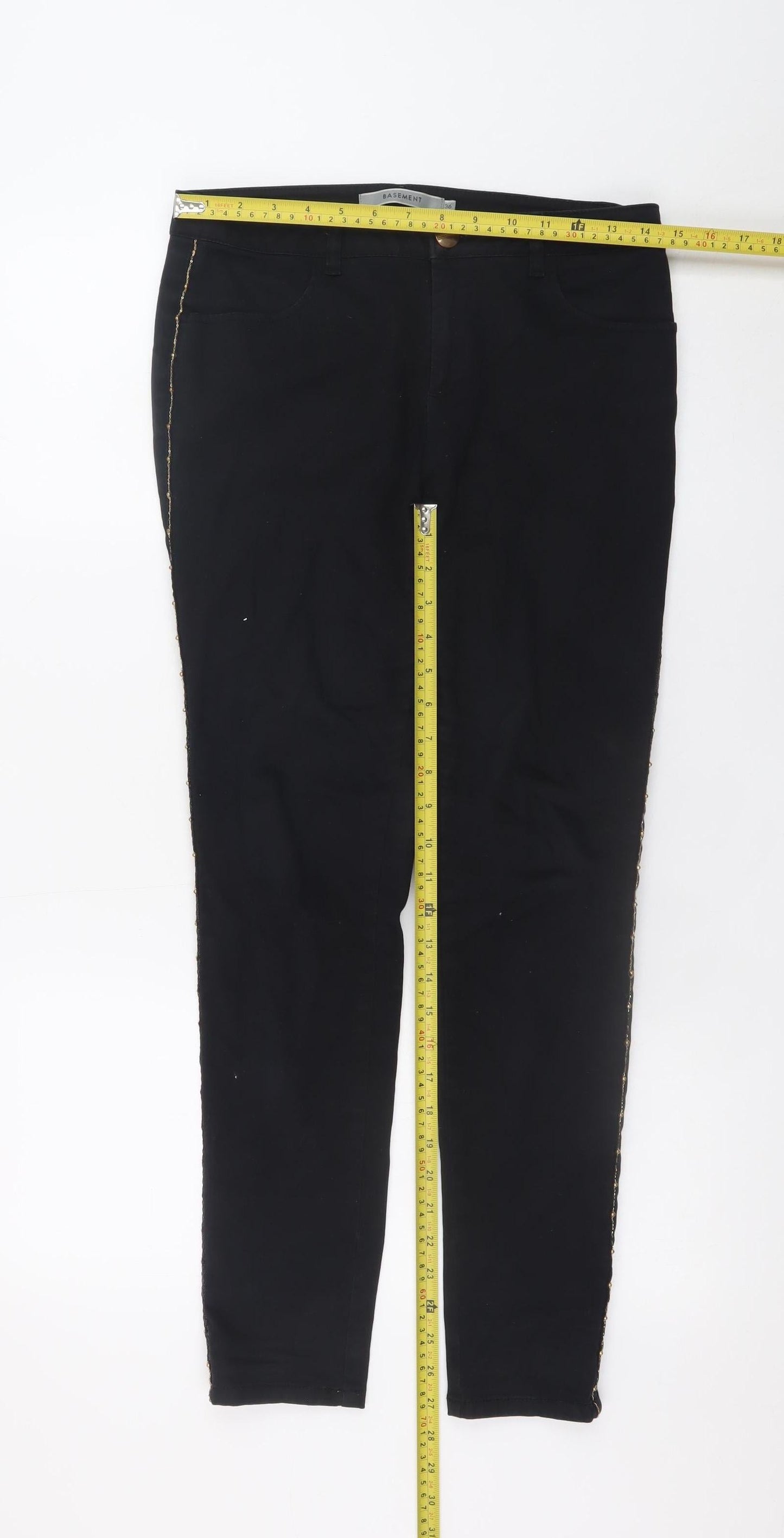 Basement Women's Black Skinny Jeans Size 8 Stretch Denim