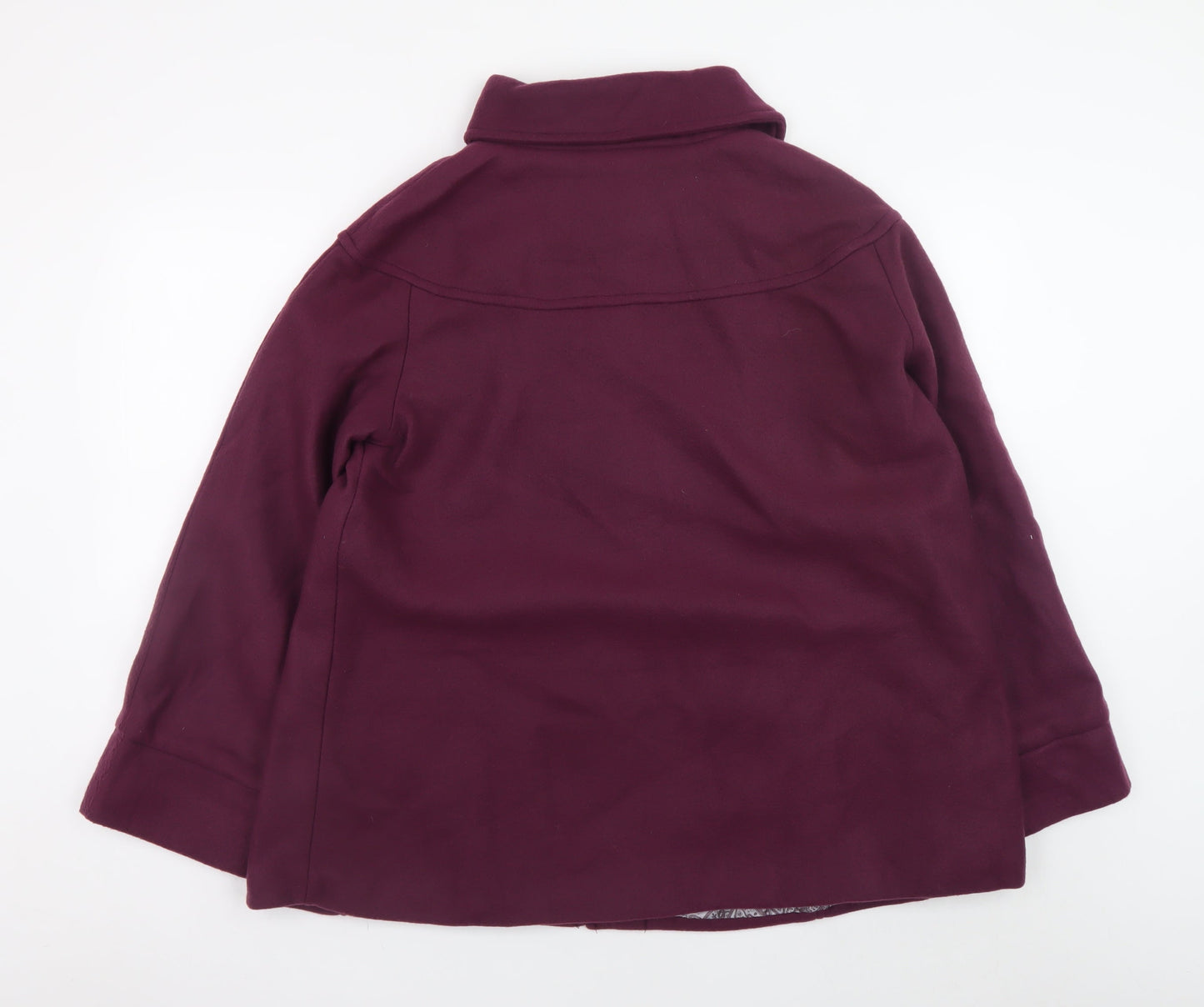 Anne De Lançay Women's Purple Mid-Length Coat UK 14 Classic Style