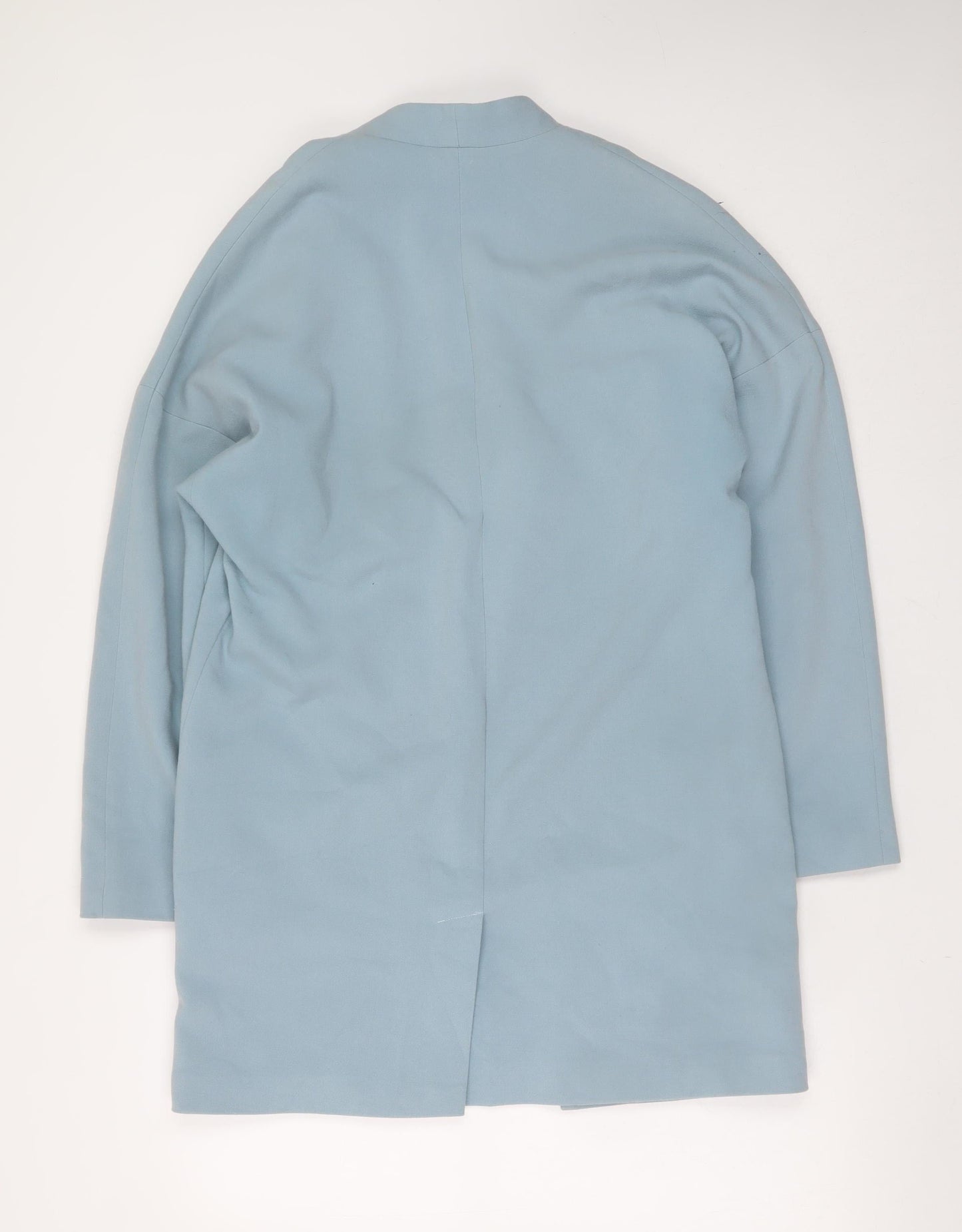 Atmosphere Women Blue Long Overcoat Size 8 Classic Lightweight
