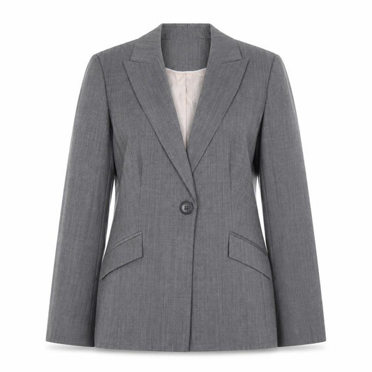 Planet Women's Grey Wool Blend Blazer Jacket Size 10