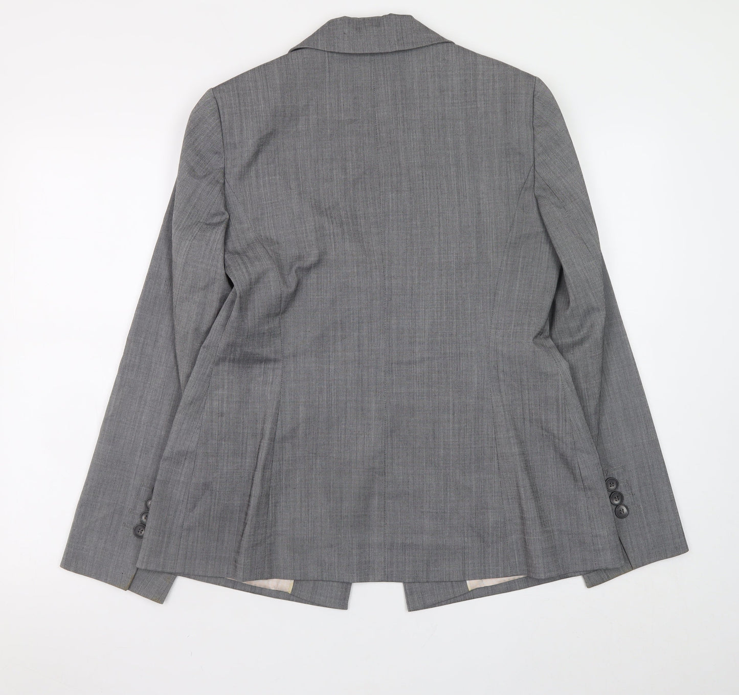 Planet Women's Grey Wool Blend Blazer Jacket Size 10