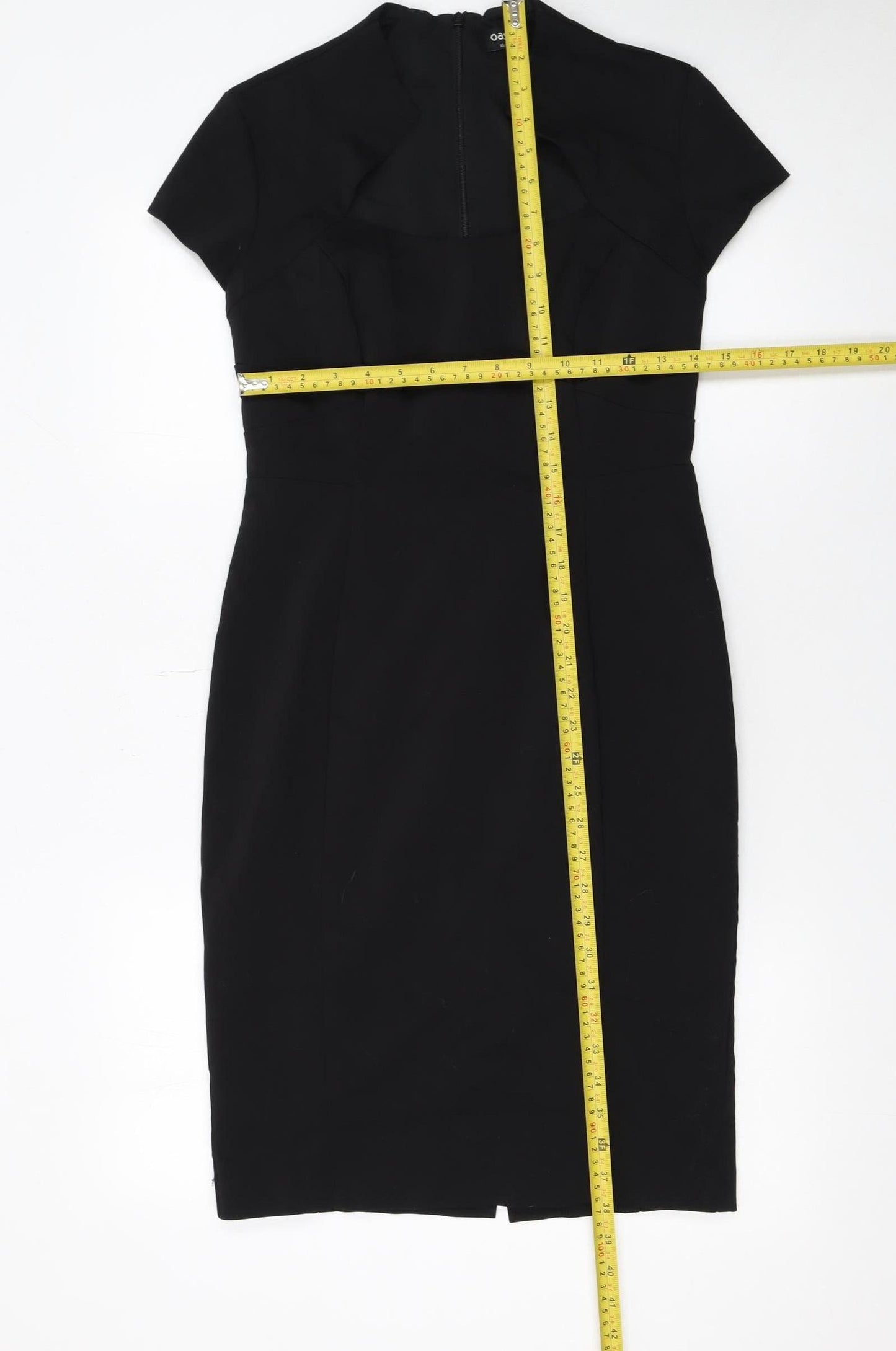 Oasis Women's Black Size 10 Bodycon Knee Length Dress