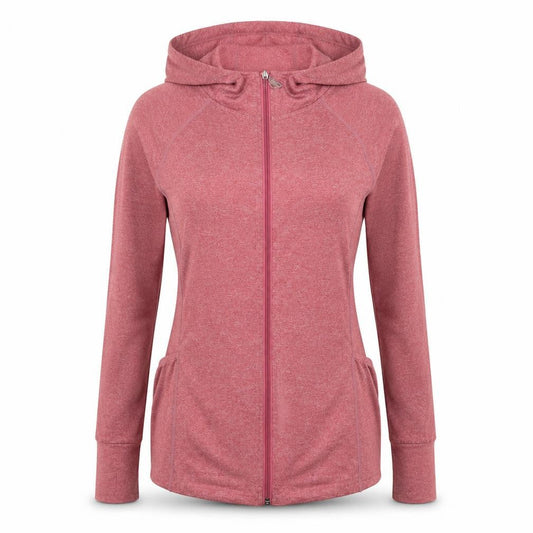 Sykooria Women's Pink Full Zip Hooded Sweatshirt Size M