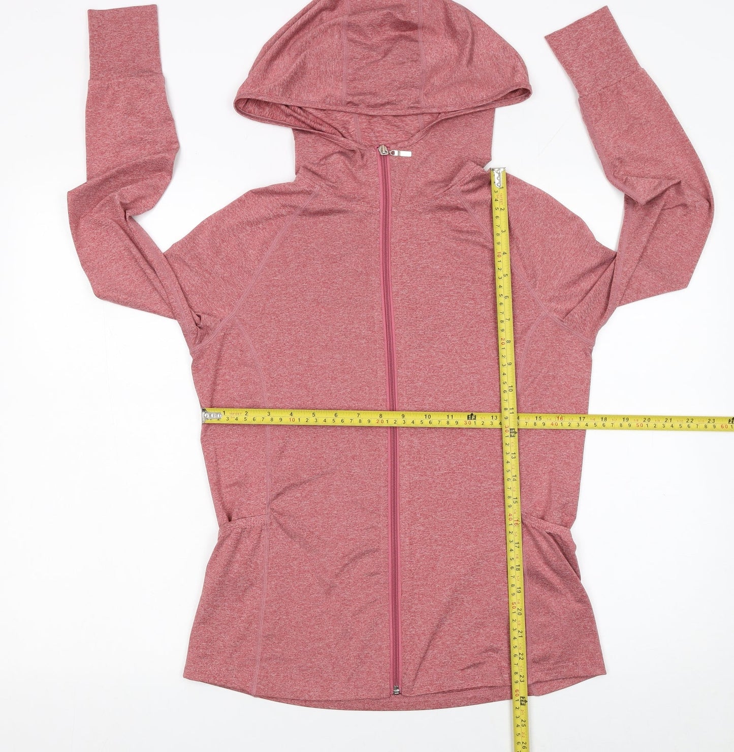 Sykooria Women's Pink Full Zip Hooded Sweatshirt Size M