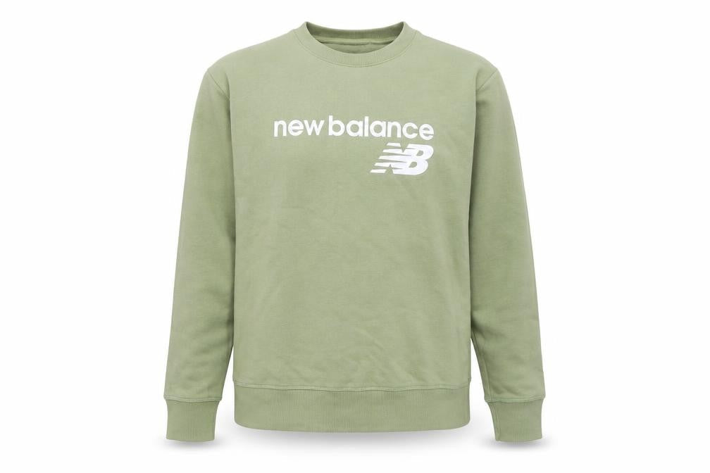 New Balance Womens Green XS Crew Neck Pullover Sweatshirt