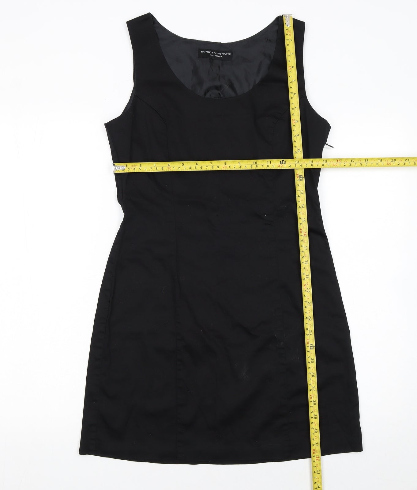 Dorothy Perkins Women's Black Sleeveless Sheath Work Dress Size 10