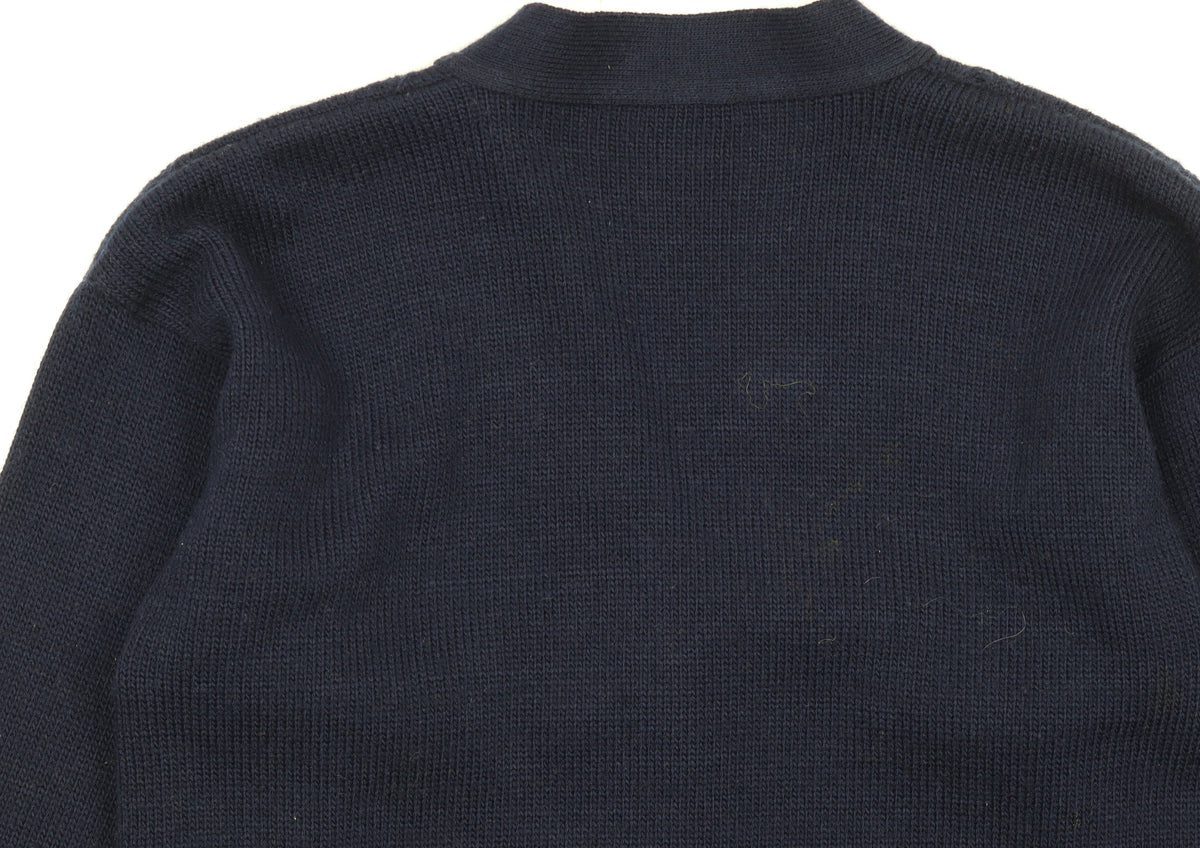 Adams Girls Blue Acrylic Button-Up Knit Cardigan 10 Years