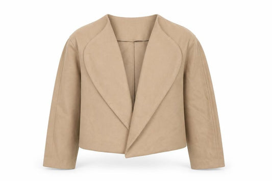 H&M Divided Women Beige Blazer Jacket Size 14 Regular Fit