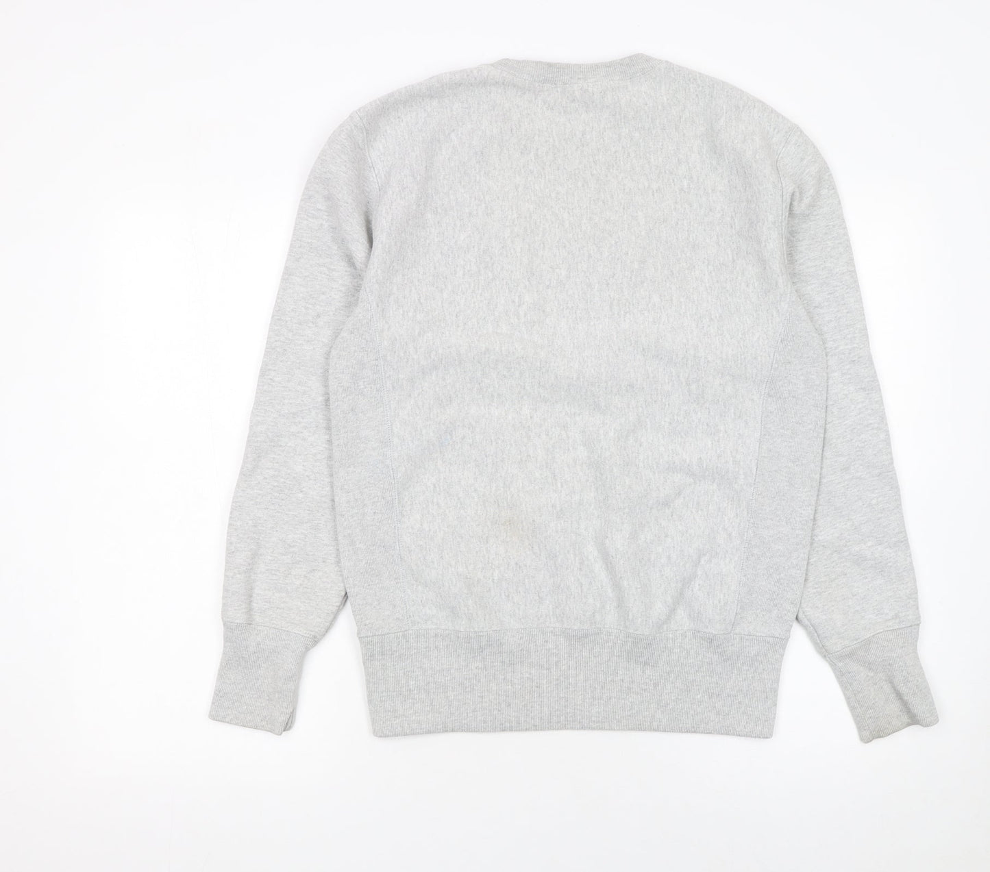 Champion Men's Grey Pullover Sweatshirt Small Crew Neck Fleece