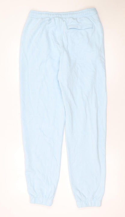 Close-up detail of Fila Men's Blue Regular Fit Jogger Sweatpants, size S