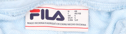 Brand and care label for Fila Men's Blue Regular Fit Jogger Sweatpants, size S