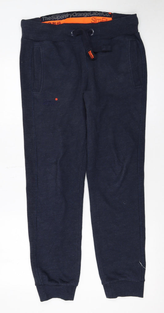 Superdry Men's Blue Slim Fit Joggers Size S