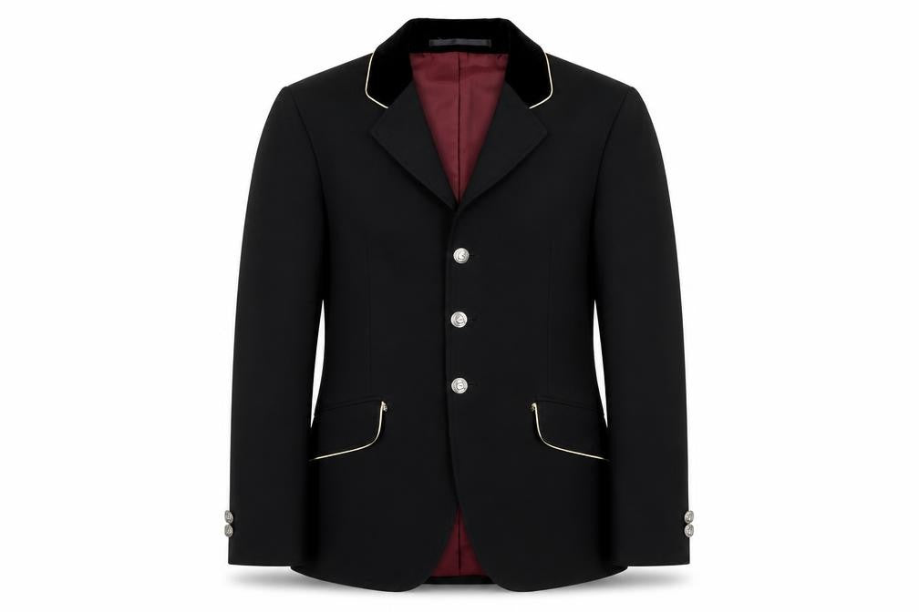 Cavallo Boys Black Polyester Four-Button Equestrian Blazer 11 Years