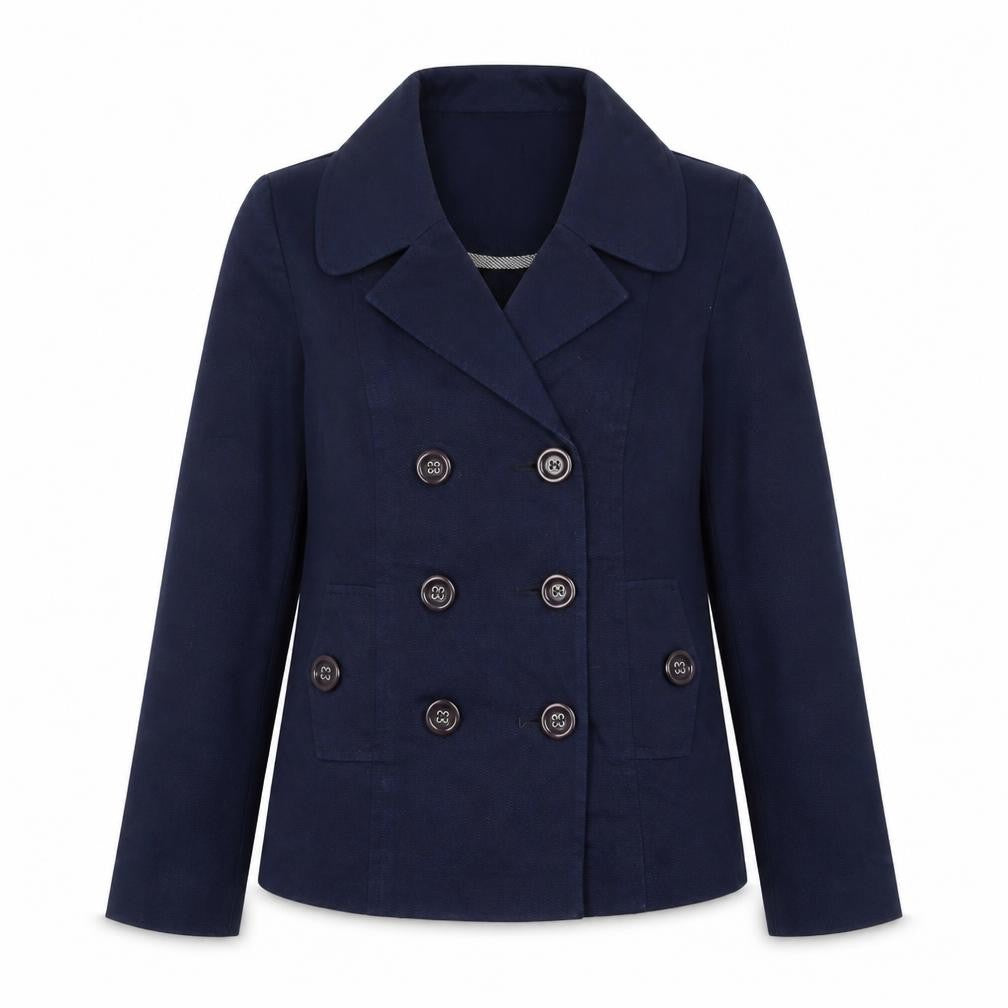 Principles by Ben de Lisi Women's Blue Size 12 Double-Breasted Blazer