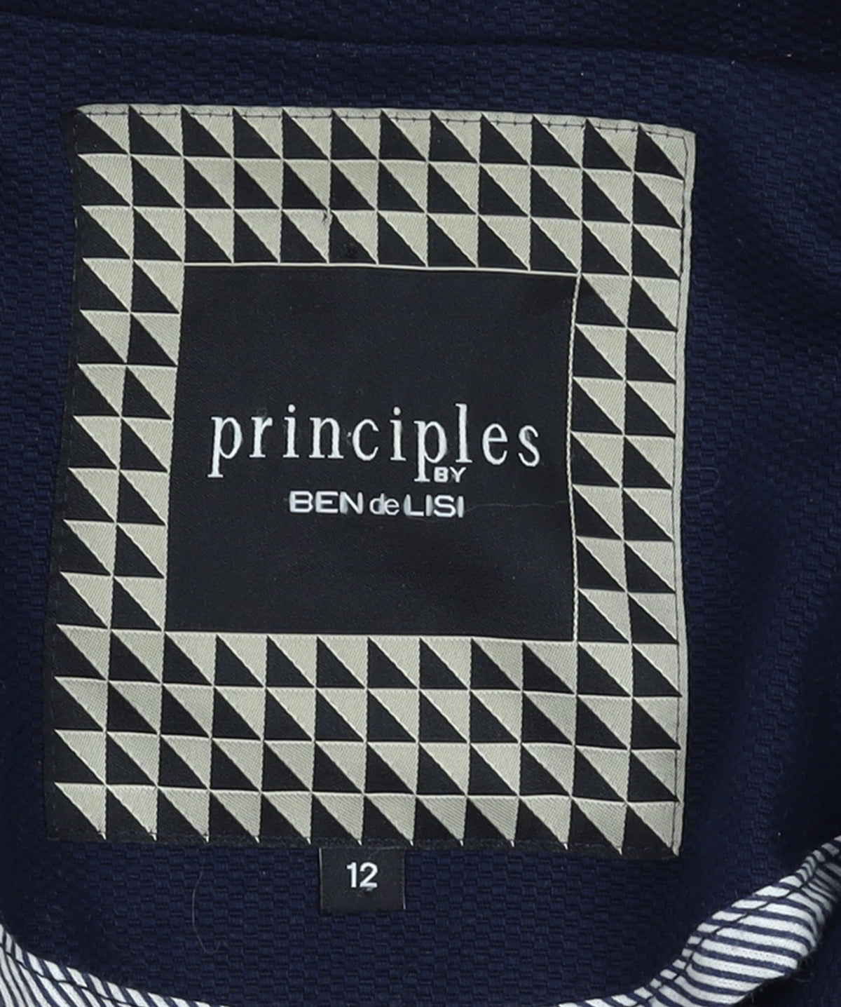 Principles by Ben de Lisi Women's Blue Size 12 Double-Breasted Blazer