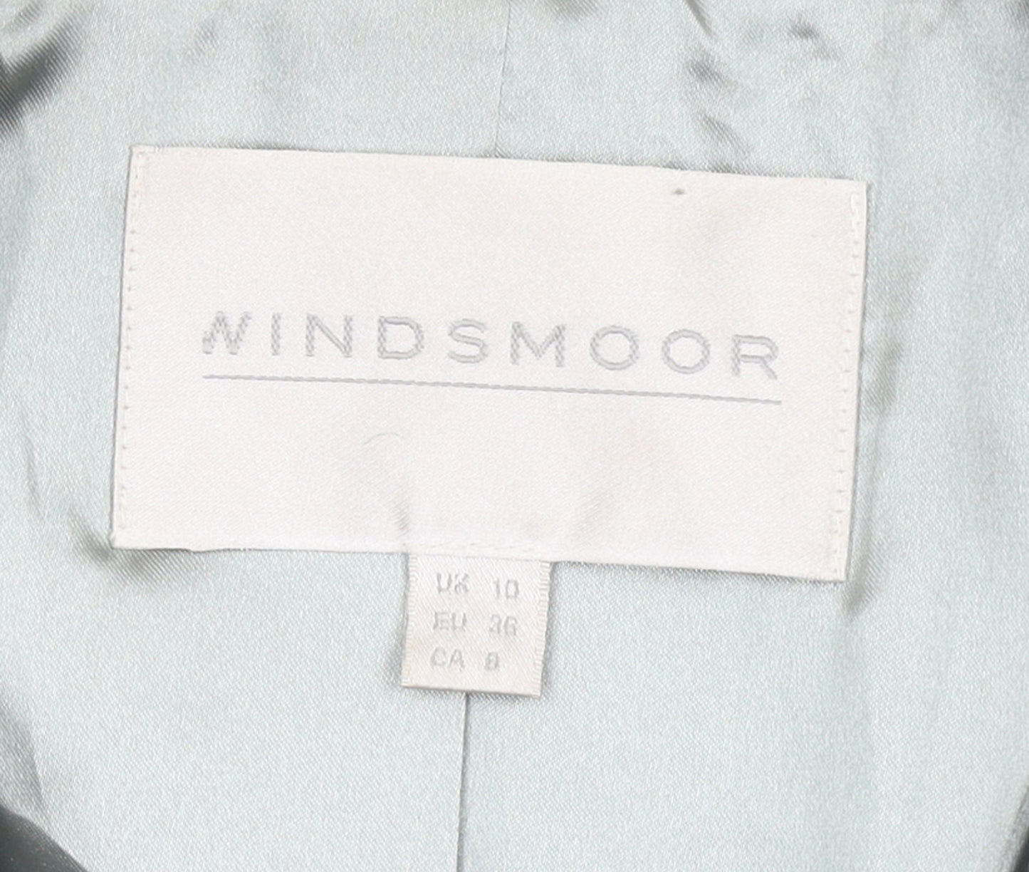 Windsmoor Womens Grey Long Belted Wool Blend Trench Coat Size 10