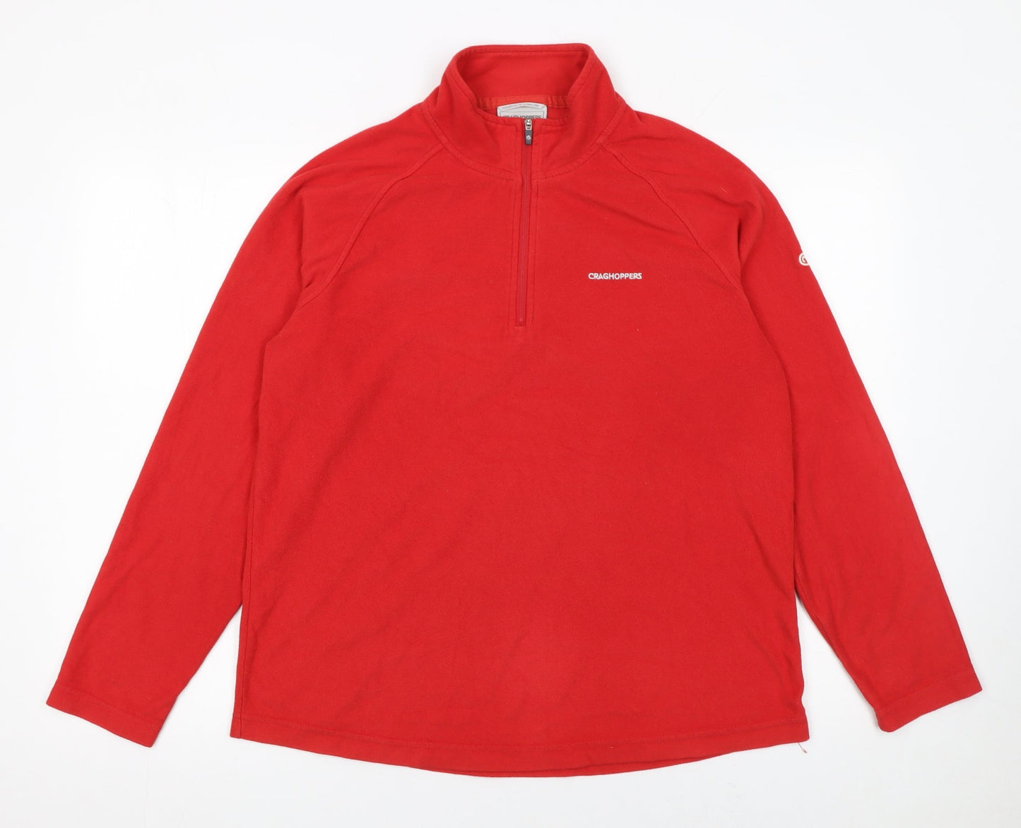 Craghoppers Women Red Fleece 1/2 Zip Pullover Sweatshirt UK 16