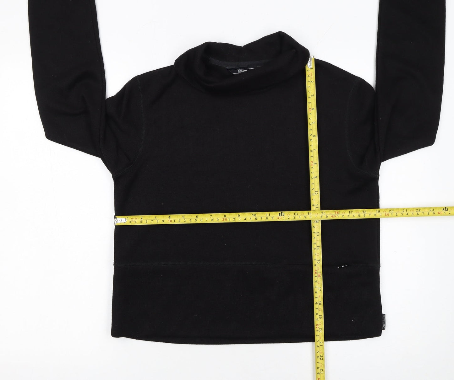 Regatta Women's Black Size 10 Cowl Neck Pullover Sweatshirt