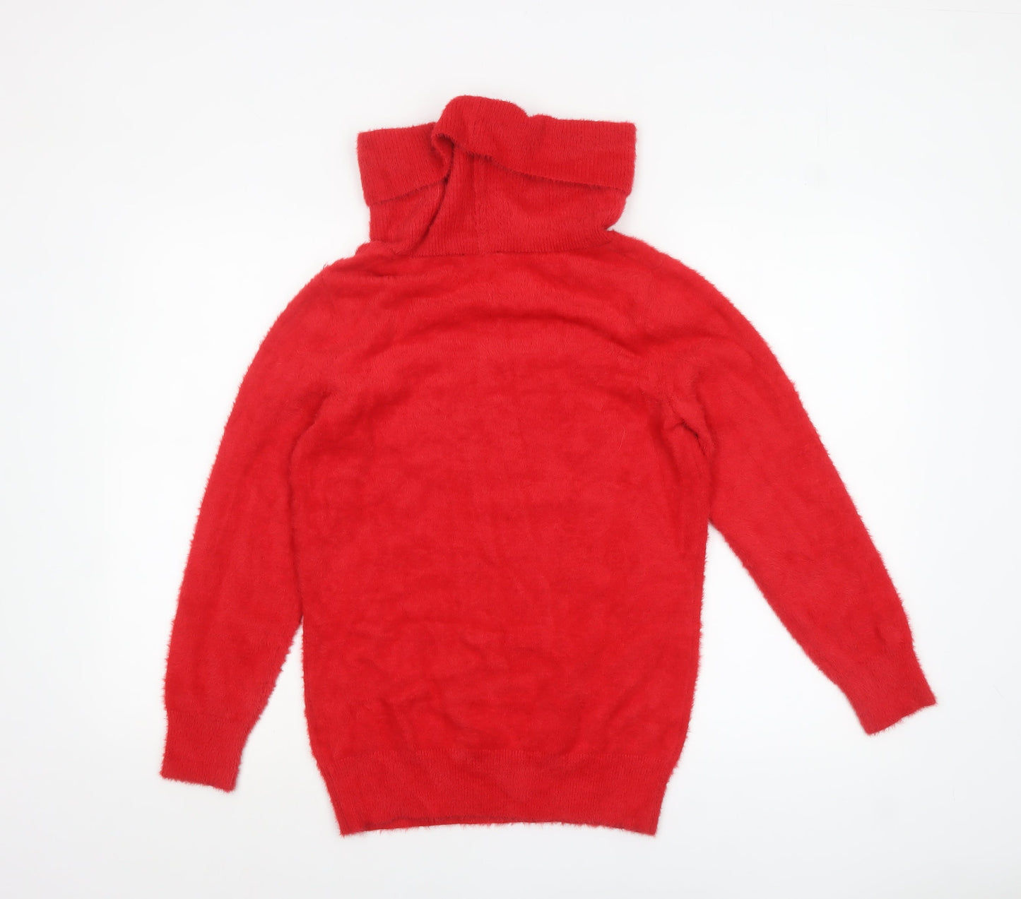 Klass Women Red Roll Neck Long Sleeve Knit Jumper Size S