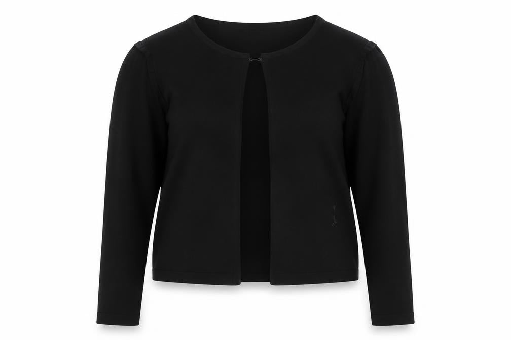 DKNY Womens Black XL Knit Cardigan Long Sleeve Round Neck