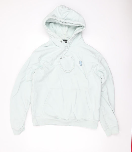The Kooples Men's White Pullover Hoodie Size M Cotton Fleece