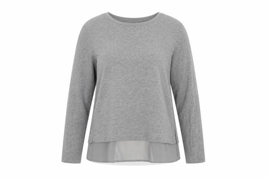 Warehouse Women Grey Long Sleeve Tunic Blouse UK 10 Viscose Elastane
