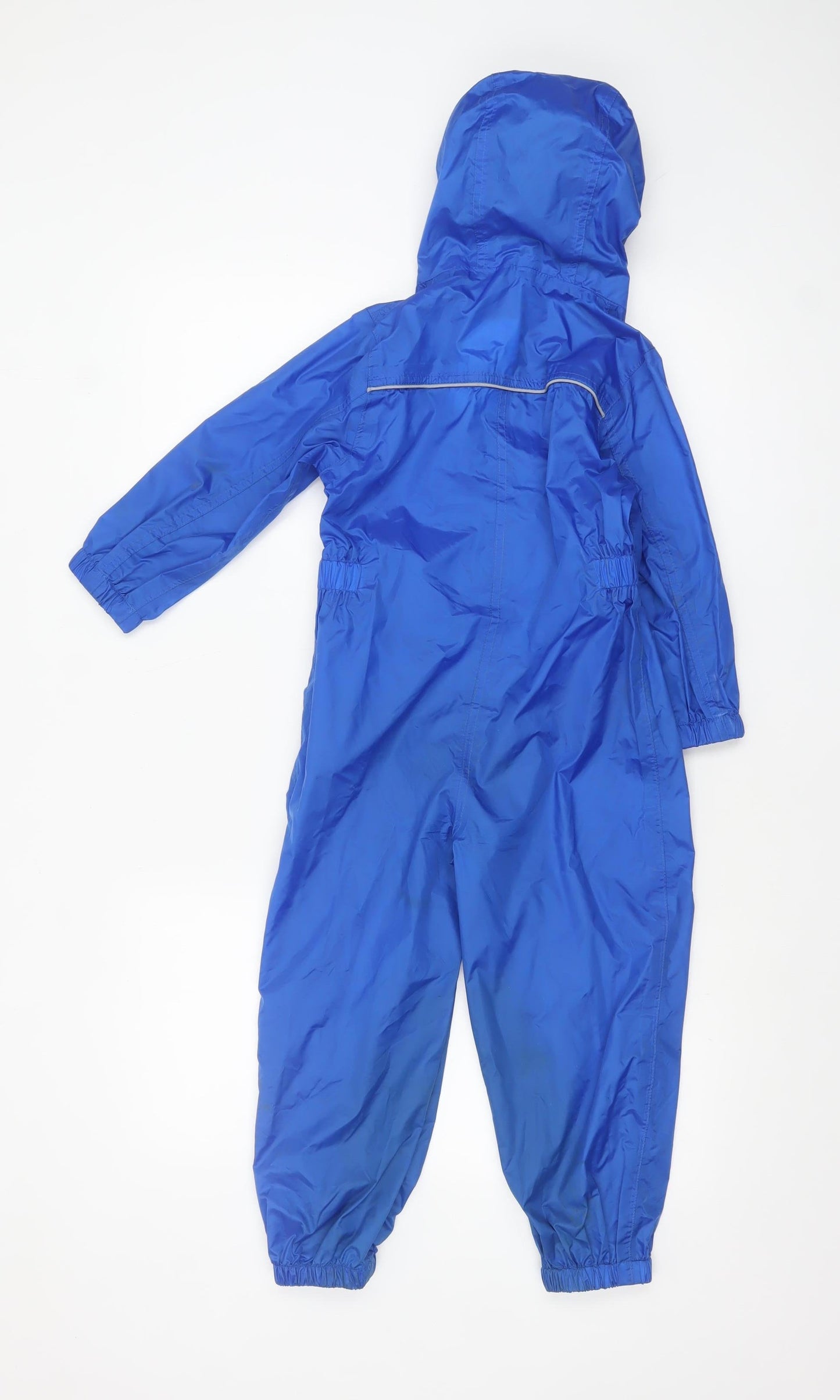 Regatta Boys Blue Waterproof Hooded Rain Snowsuit 4-5 Years