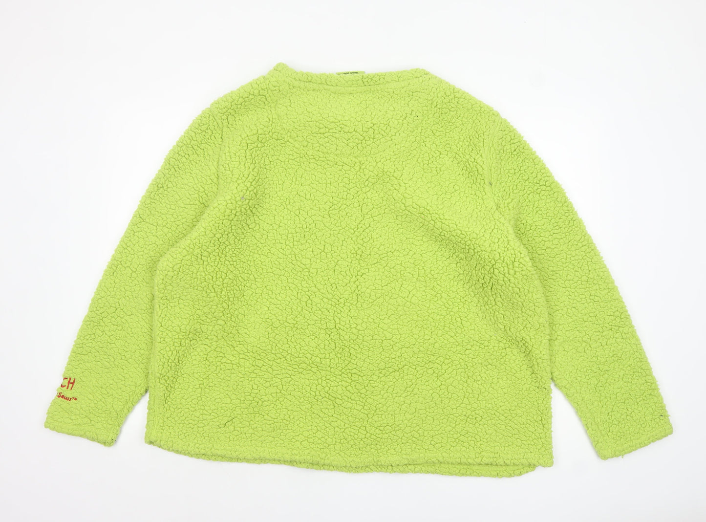 The Grinch Womens Green Fleece Pyjama Top 2XL Plus Size Winter