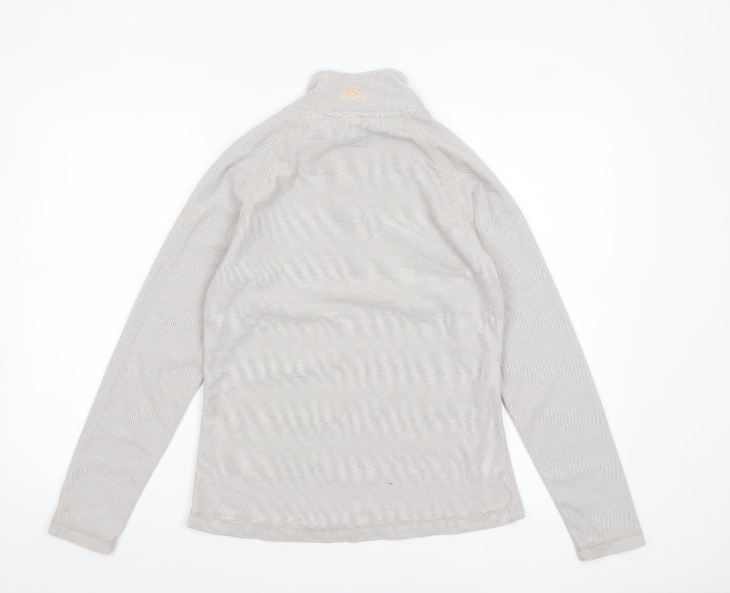 Trespass Womens Beige 1/2 Zip Pullover Hoodie UK 10 Polyester