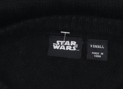 Additional view of Star Wars Men's Black XS Christmas Darth Vader Jumper