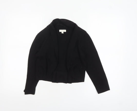 Monsoon Women's Black Cotton Bow Detail Cardigan Size S