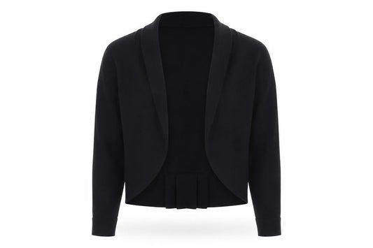 Monsoon Women's Black Cotton Bow Detail Cardigan Size S