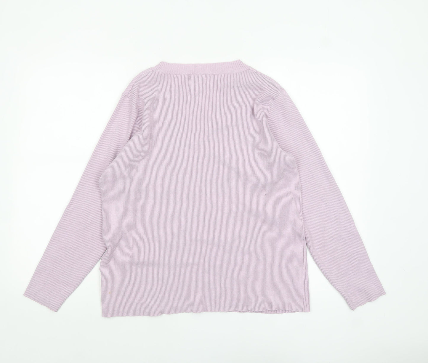 Damart Womens Pink Viscose Blend Crew Neck Long Sleeve Jumper Size 18/20