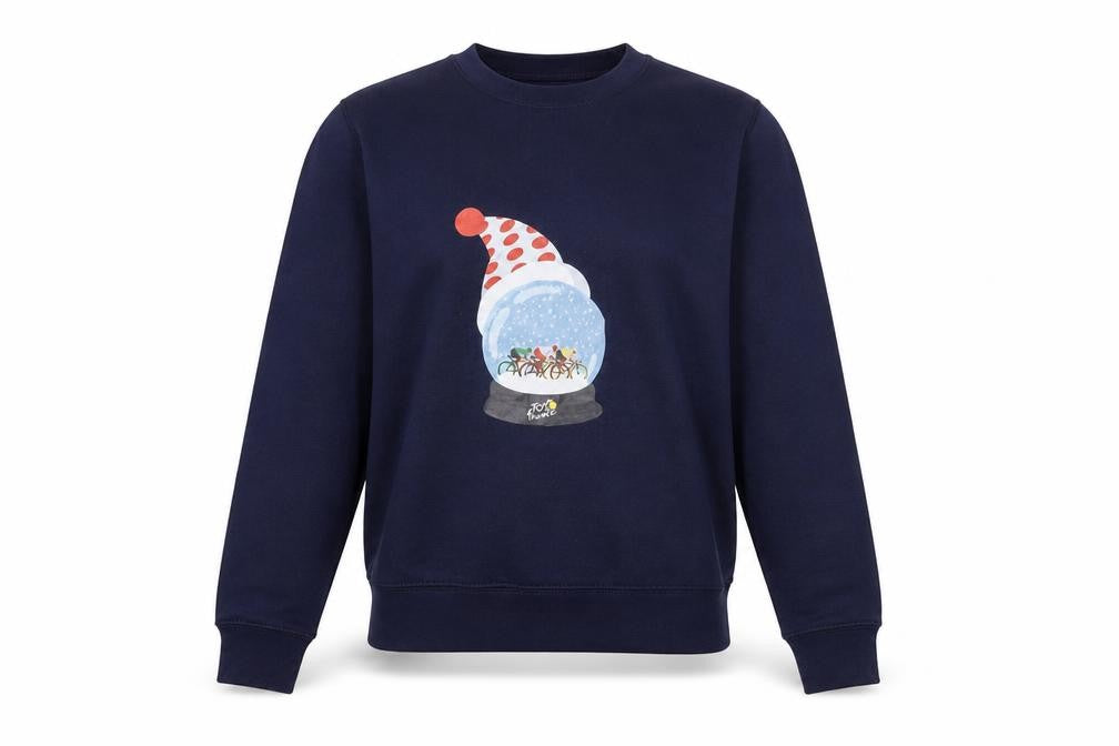 Tour de France Navy Sweatshirt Women S Pullover Christmas Graphic Print