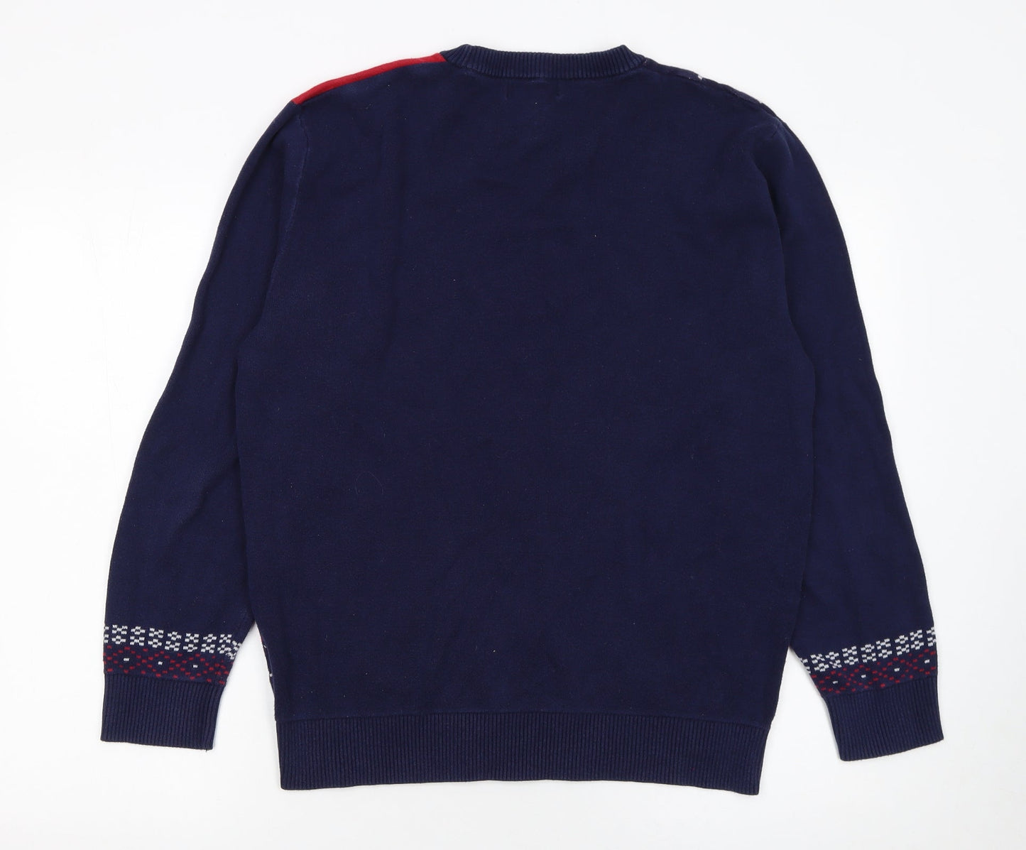 Next Men's Multicoloured Christmas Fair Isle Cotton Jumper L