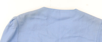 Additional view of Principles Women Blue Double-Breasted Blazer, size 12, Classic Lined Jacket
