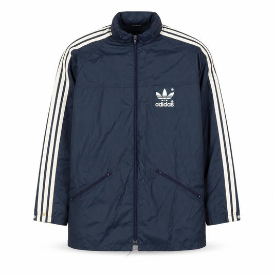 Adidas Men's Blue XS Retro Track Jacket Polyamide Full Zip Windproof