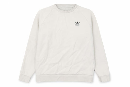 Adidas Men's Beige Crew Neck Sweatshirt Size S Pullover