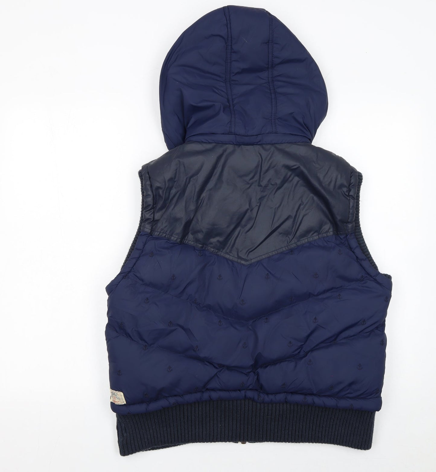 SoulCal & Co Women's Blue Hooded Puffer Waistcoat Size 16