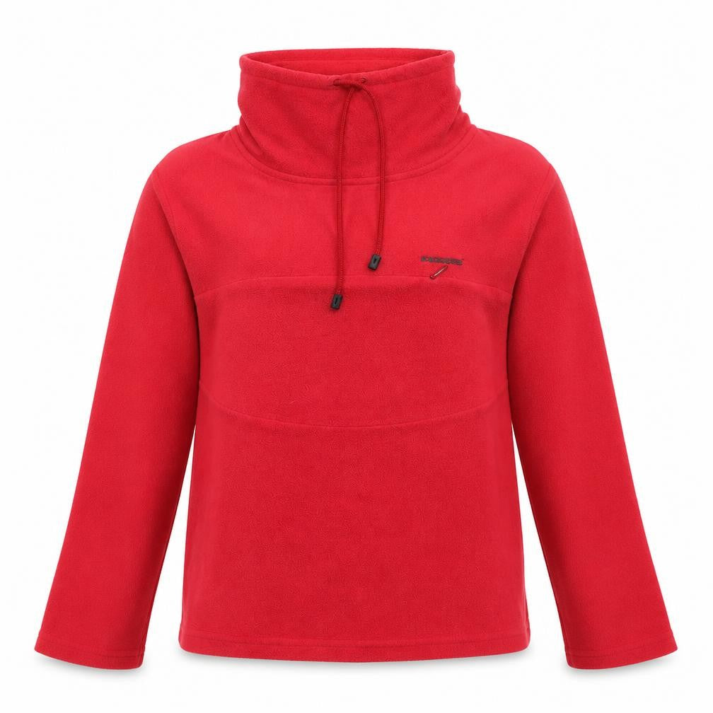 Kickers Girls Red Fleece Pullover Sweatshirt High Neck Size 12 Years