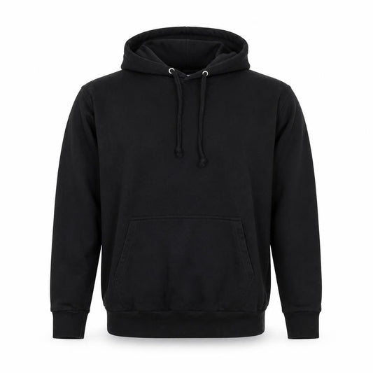 Stars & Stripes Men’s Black Pullover Fleece Hoodie Size M Regular Fit
