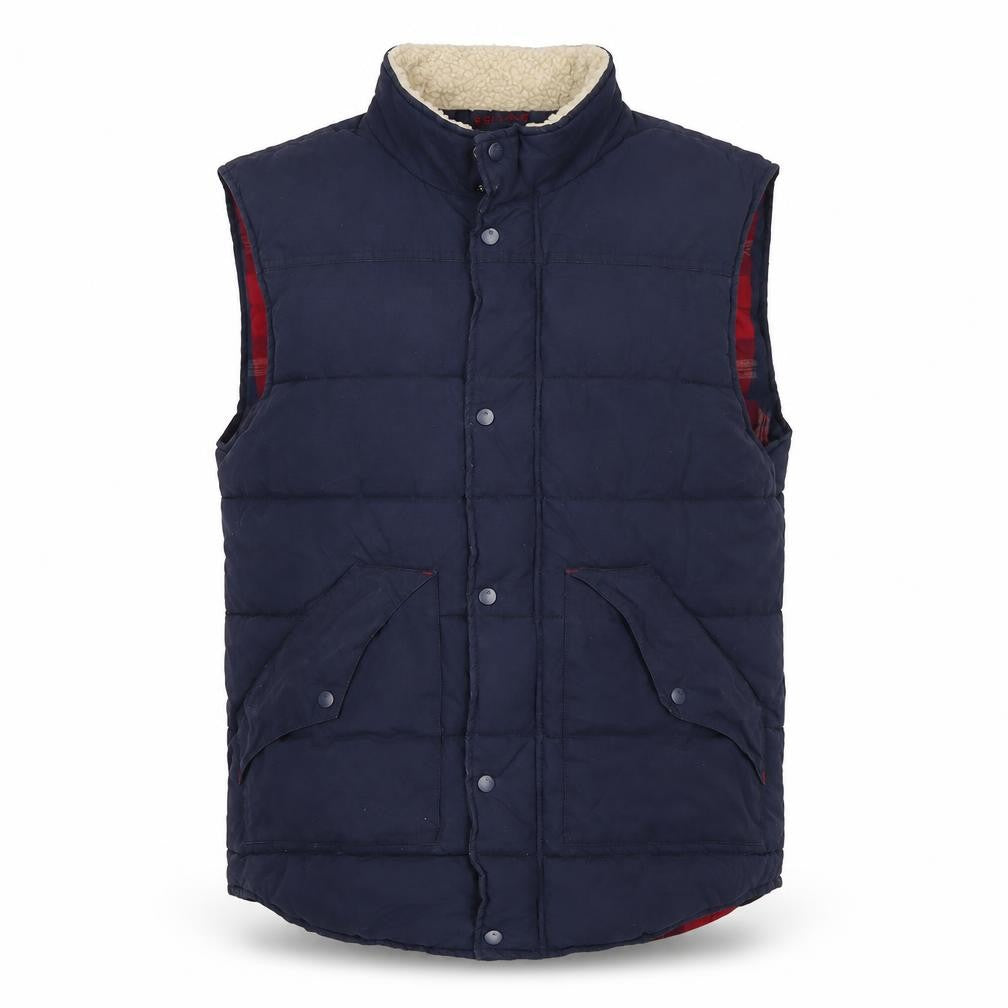 White Stuff Men's Blue Padded Bodywarmer Waistcoat Size L