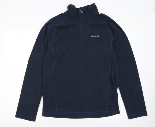 Regatta Men's Blue Fleece 1/4 Zip Pullover Sweatshirt Size M