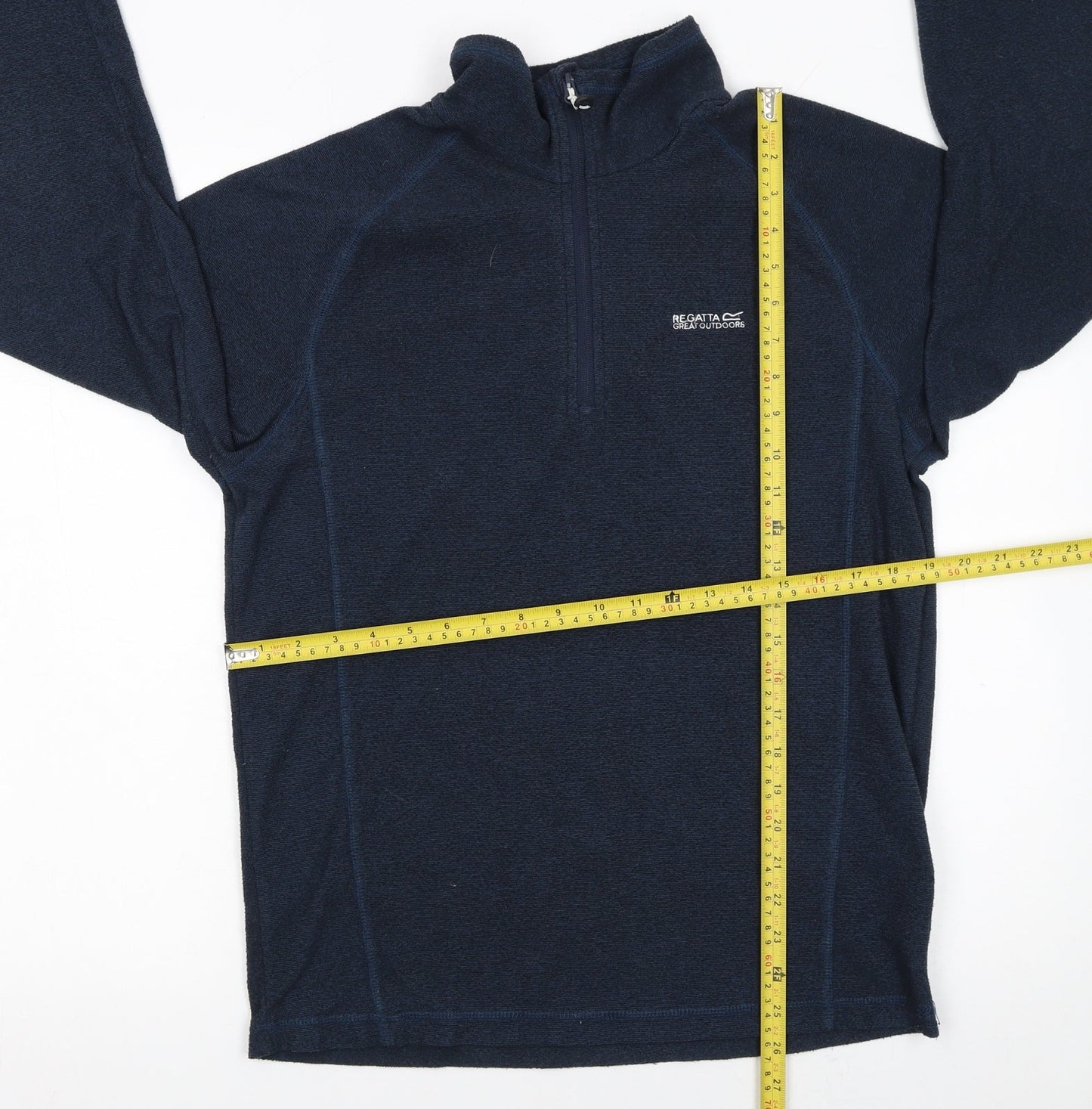 Regatta Men's Blue Fleece 1/4 Zip Pullover Sweatshirt Size M