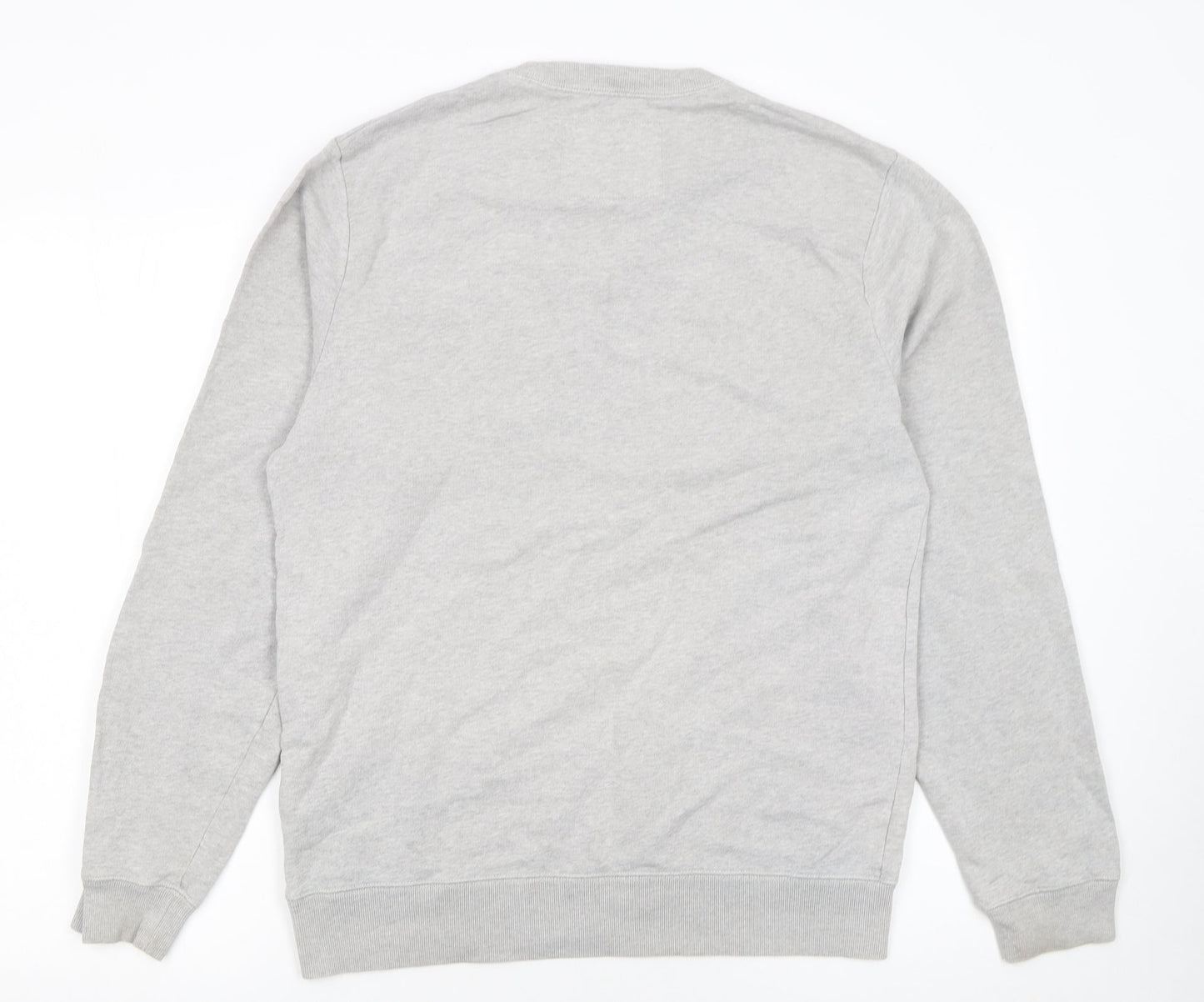 Jack Wills Men's Grey Pullover Sweatshirt M Crew Neck Logo