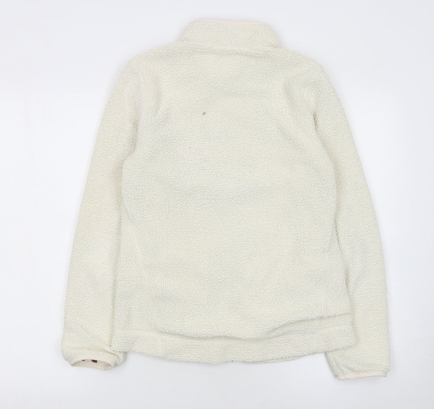 Joules Women's Ivory Full Zip Fleece Jacket Size 10