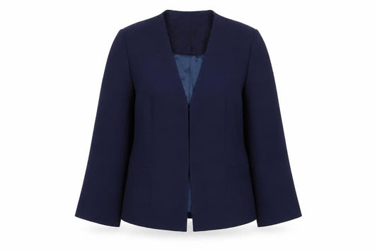 Jenny Packham Women's Blue Size 10 Tailored Blazer Jacket