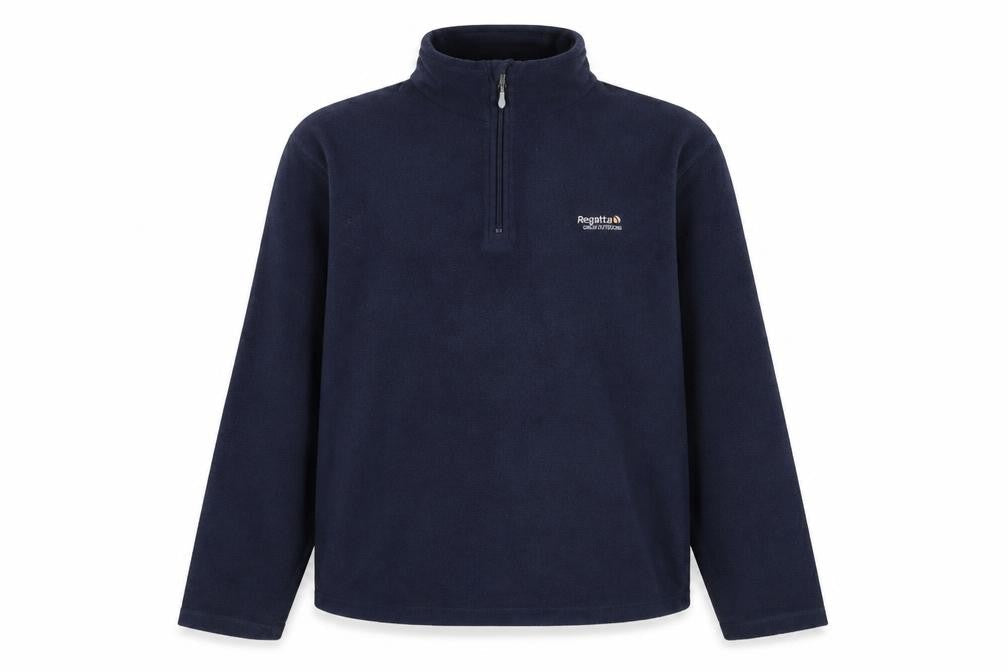 Regatta Men Blue Fleece Half Zip Pullover Sweatshirt M