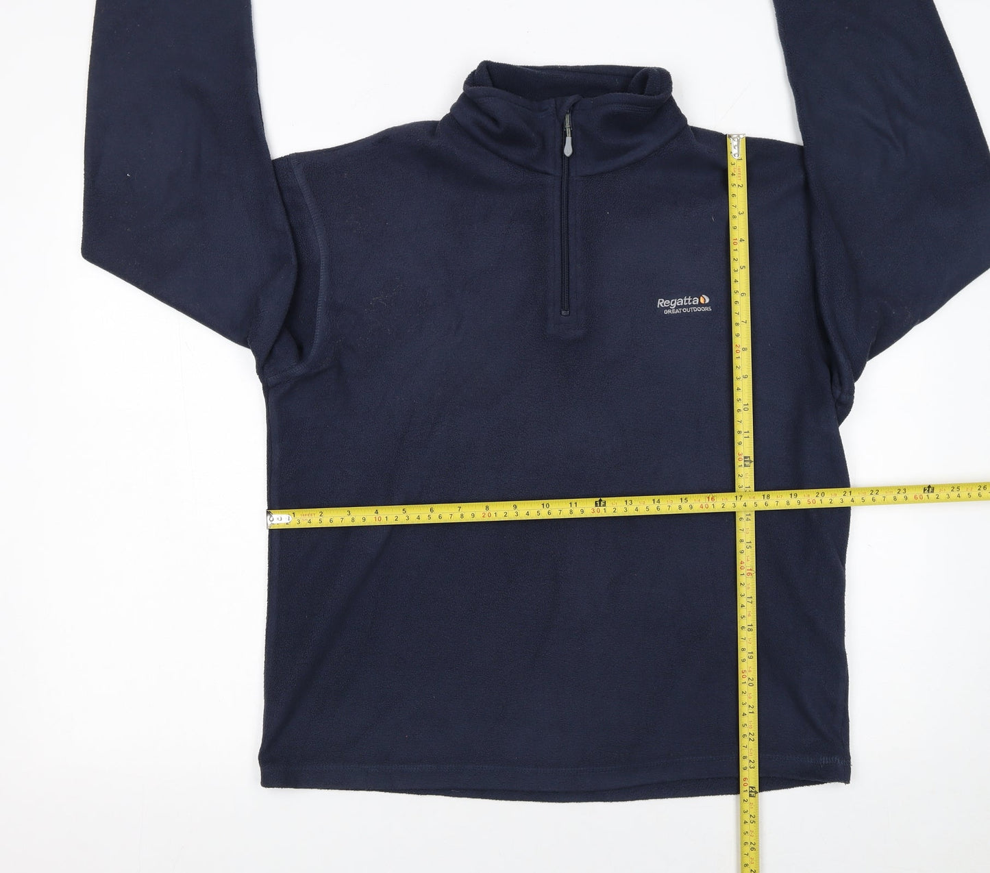 Regatta Men Blue Fleece Half Zip Pullover Sweatshirt M